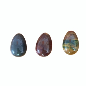 ไข่หินมอสอาเกตขนาดเล็ก หินคริสตัลกึ่งมีค่าธรรมชาติ สำหรับสปาและสะสม - Product Image 5