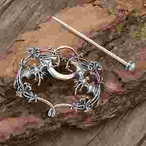 Barrettes à cheveux celtiques pour femmes, épingles à cheveux lune celtique, pinces à cheveux vikings nordiques, bâtonnets à cheveux nœud celtique, barrettes à cheveux en métal - Product Image 2