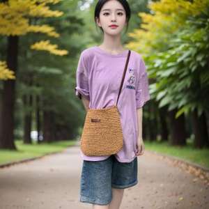 Bolso de Hombro de Playa de Moda, Venta Directa de Fábrica, Nuevo Bolso Bandolera de Ganchillo Hecho a Mano, Bolso Mensajero Informal para Mujer - Product Image 6