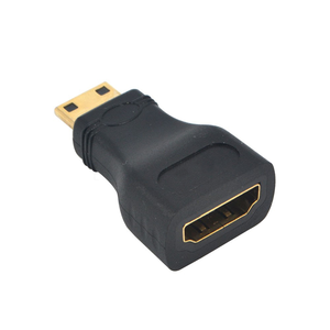Placcato oro Nero <span class=keywords><strong>Mini</strong></span> <span class=keywords><strong>HDMI</strong></span> Maschio a <span class=keywords><strong>HDMI</strong></span> Femmina Adattatore Convertitore - Product Image 2
