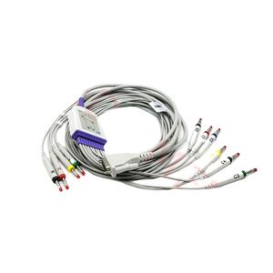 Fabrikant Medische Accessoires Bananenholter <span class=keywords><strong>10</strong></span> Lood Ecg <span class=keywords><strong>Ekg</strong></span> Kabels - Product Image 1