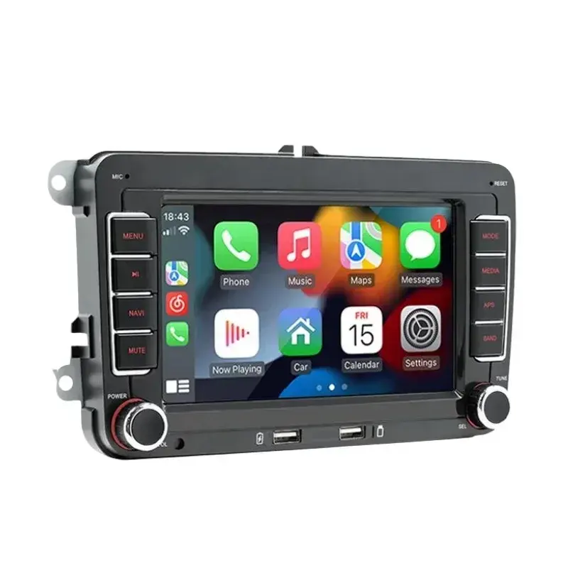 4G Android đài phát thanh xe Apple Carplay cho Volkswagen Golf Polo Jetta Passat B6 B7 CC Skoda đa phương tiện tự động stereo GPS Navigation