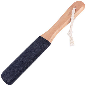 Brosse à pieds en pierre ponce avec manche en bois, exfoliante pour peaux mortes, outil de pédicure pour le soin des pieds - Product Image 4