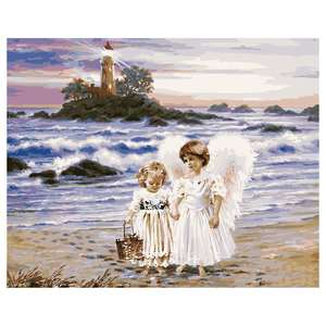 Venta caliente personalizada DIY Girlhood pintura por números Kits <span class=keywords><strong>memoria</strong></span> infantil pintura al óleo cálida decoración del hogar - Product Image 3