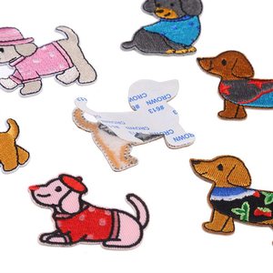 Áo thêu hình thú cưng dễ thương, kiểu chó xúc xích nhỏ, không cần may, dán tự dính, khuyến mãi nóng - Product Image 5