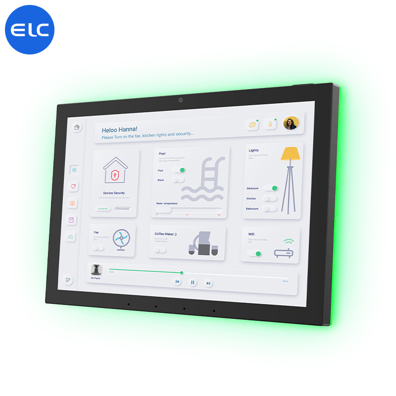 On Sale 10.1 Inch <strong>Tablet</strong> Portable Touch Screen POE Optional NFC <strong>Camera</strong> 5M/P WiFi6E Smart Home <strong>Tablet</strong> With LED Light