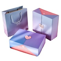 Boîte cadeau orange en gros, boîte à double ouverture personnalisée pour mariage, emballage de cosmétiques et de parfums