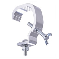 XBM XBM250604 Pince de fixation en aluminium moulé poli à boucle simple ou double pour tube de projecteur de scène PAR à tête mobile, mesure métrique