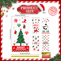 100pcs Bonhomme De Neige Renne Noël Cellophane Traiter Sacs Transparent Bonbons et Pomme Emballage Sacs pour Vacances Halloween