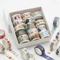 Ruban Washi à bords festonnés, Ruban Washi vert sauge, Ruban Washi à lignes perforées, Ensemble de rubans Washi à motifs floraux, Ruban de masquage Washi, Ruban Washi