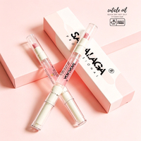 Stylo à Huile pour Cuticules SAGALAGA 3ml Vegan Bio 2-en-1 avec Repousse-Cuticules et Embout Fluide, Logo Personnalisé, Soin des Ongles Parfumé aux Fruits – Vente en Gros