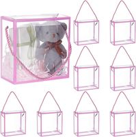 Boîte de protection transparente en PET recyclable sur mesure, petite boîte d'emballage transparente pour bougies, parfums et articles cadeaux