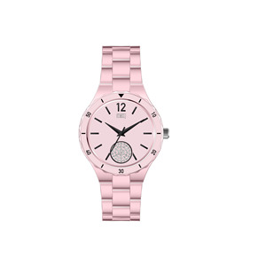 Reloj con dije de metal para mujer, estilo Twilight Glow, accesorio de estilo redondo de 36 mm para ocasiones diarias, fiestas y negocios. - Product Image 1