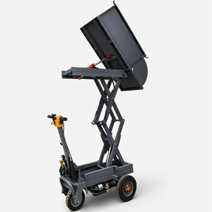 Camión Volquete para Construcción de Jardines, Carro Autovolcable Hidráulico con Sistema de Elevación Eléctrico - Product Image 4