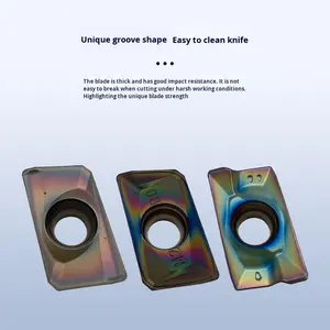 Hardmetalen CNC-draaiplaatjes met brede spaanafvoersleuf, soepele snijding en duurzame metaalbewerkingsbladen - Product Image 1