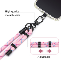 Collier à bandoulière multifonctionnel pour téléphone avec étui pour écouteurs Bluetooth suspendu