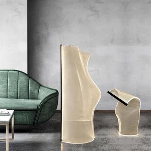 Esquina de sala de estar Grandes lámparas de pie de acrílico Villa Decoración para el hogar Diseñadores Lámpara de pie Led de lujo de oro moderno - Product Image 2