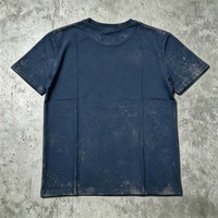 T-shirt personnalisé pour homme à manches courtes, col rond, en coton, imprimé lettres, style décontracté streetwear, t-shirts oversize