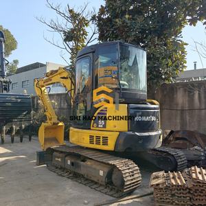 Mini-excavatrice Komatsu de 5 tonnes, faible nombre d'heures de travail, travaux de construction, PC55MR, mini-excavatrice sur chenilles d'occasion - Product Image 5