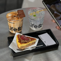 Gobelet en plastique PET avec logo personnalisé, recyclable, anti-fuite, empilable, avec couvercles pour café, jus, soda, certifié FDA, 8oz/12oz/16oz CarryCheers
