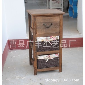 ตู้เก็บของสีน้ำตาลพร้อมช่องเก็บของ 4 ช่องสำหรับตู้ในห้องนั่งเล่น - Product Image 2