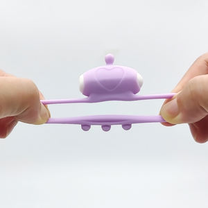 Anillo de silicona para pene, vibración única, retraso, eyaculación <span class=keywords><strong>precoz</strong></span>, juguete sexual, anillo para pene - Product Image 5