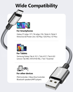 Câble de charge rapide USB A vers Micro-B 18W en nylon SUNGUY, câble de données pour téléphone portable, chargeur USB pour téléphone portable, ordinateur portable - Product Image 4
