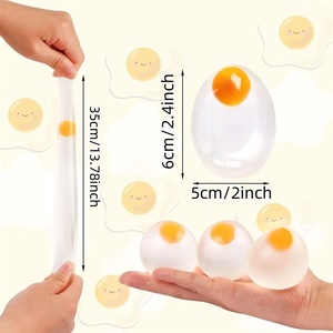 ลูกบอลไข่แดง ของเล่นบีบสบู่ใส รูปไข่การ์ตูน ของเล่นบีบคลายเครียด ของเล่นน้ำกลางแจ้ง สำหรับเด็กและผู้ใหญ่ ของขวัญวันเกิด - Product Image 5