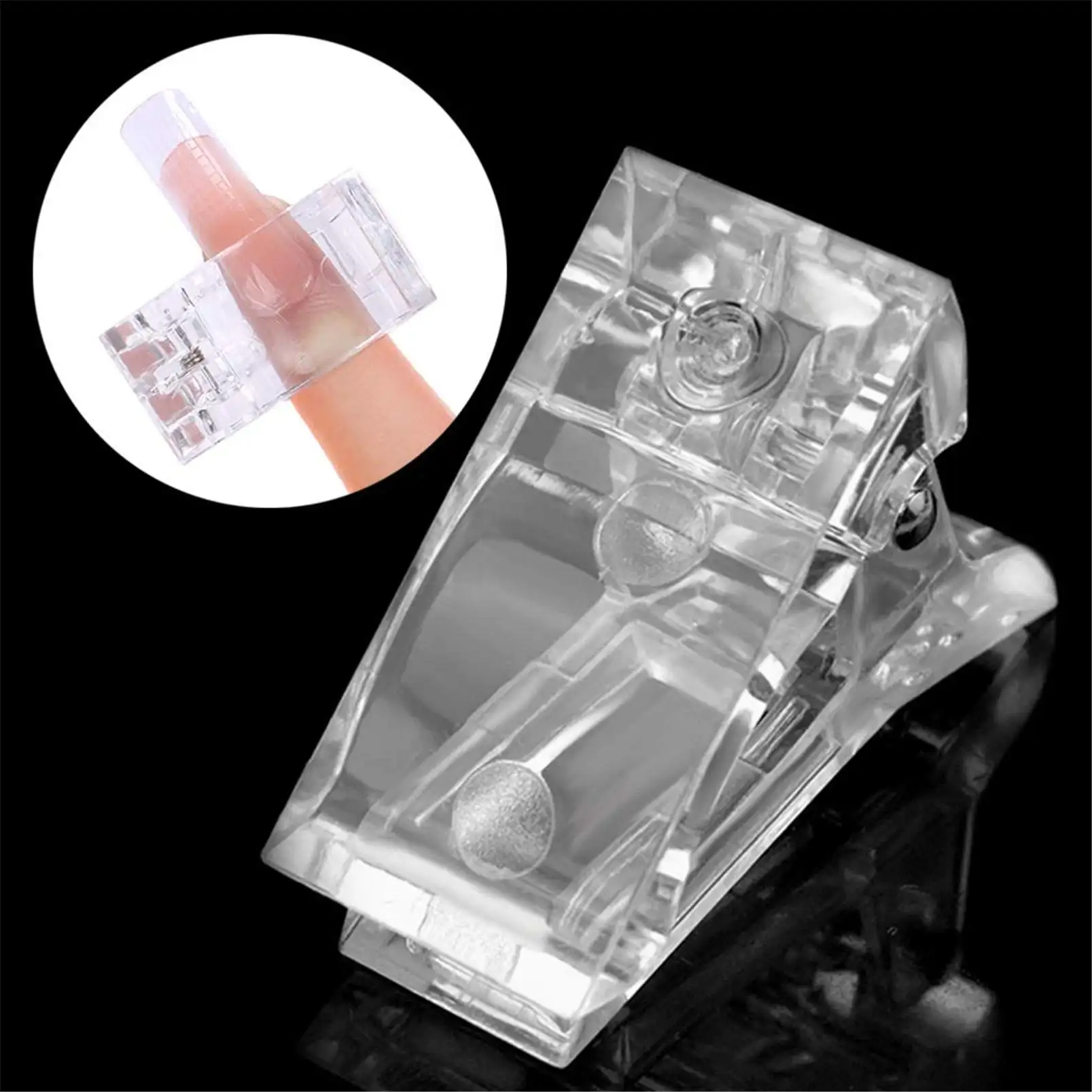Professional Nail Tips Clip Quick Building Polygel Nail Clips for Polygel Finger Nail Extension