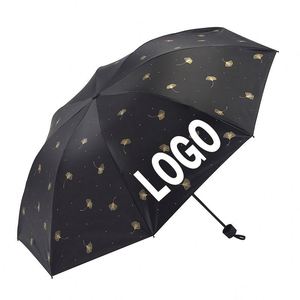 Parapluie pliant en trois sections, promotionnel, personnalisé avec logo, vente en gros, fabricant chinois, prix abordable - Product Image 1