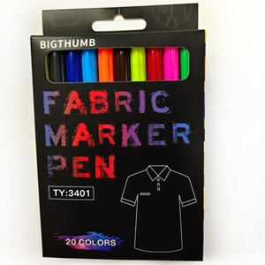 <span class=keywords><strong>Pennarelli</strong></span> in tessuto permanenti <span class=keywords><strong>per</strong></span> magliette vestiti <span class=keywords><strong>per</strong></span> bambini tutine bavaglini cuscino <span class=keywords><strong>bianco</strong></span> tela Tote Bags abbigliamento-senza spurgo-punta Fine - Product Image 1