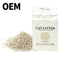 2kg Pasir Kucing Tofu Aroma Asli, Rendah Debu, Penyerapan & Penggumpalan Cepat, Pasir Kucing Serat Kacang Polong yang Dapat Dibuang di Toilet