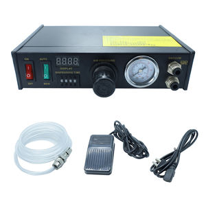 BZY-983S distributore di colla in metallo ad alta precisione pneumatico semiautomatico a doppio foro macchina di erogazione della colla - Product Image 4