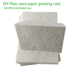 Carta Seminabile Artigianale 100% Ecologica Plant Fun con Semi di Fiori Selvatici per Germinazione - Product Image 4
