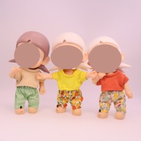 Vêtements de poupée de 20 cm, série mode mignonne, accessoires de costume à manches courtes, thème animaux et nature, Noël, unisexe, 14 ans et plus