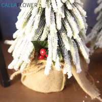 Petits arbres de neige Miniature en Sisal, 1 pièce, fausse plante, pour un décor de table