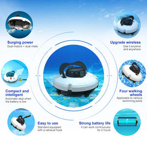 Aspirateur automatique sans fil pour le nettoyage des sols <span class=keywords><strong>de</strong></span> <span class=keywords><strong>piscine</strong></span>, étanche, utilisé pour les piscines commerciales et privées, accessoires <span class=keywords><strong>de</strong></span> <span class=keywords><strong>piscine</strong></span> - Product Image 4