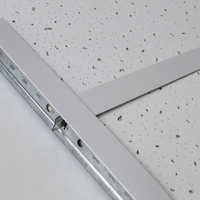 Barres de plafond suspendu en acier galvanisé blanc rainuré, légères et haute résistance, profilés en T 38*24 32*24 pour plafond
