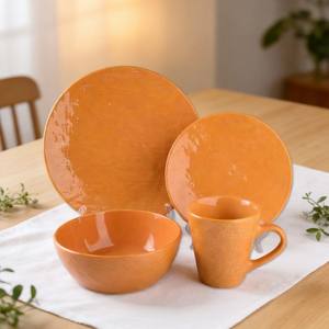 Vajilla de Porcelana Esmaltada de Color Elegante y Moderno HARVIT con Decoración para Fiestas - Product Image 4
