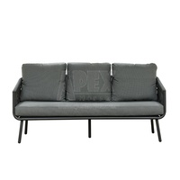 Gartenmöbel Sofa garnitur Modernes Luxus Aluminium wasserdichtes Seil Gartenmöbel Sofa garnitur