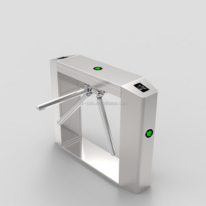Thép không gỉ lối vào tripod turnstile cổng với clocking máy, sử dụng turnstiles với an ninh khách truy cập hệ thống quản lý - Product Image 1