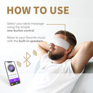 गेमिंग अध्ययन कार्यालय के लिए ध्वनि त्वरित वायु दबाव और गर्मी चिकित्सा के साथ स्मार्ट वायरलेस आंख मालिश - Product Image 5