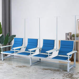 Nuevo modelo de silla de espera de aeropuerto de 3 plazas de acero inoxidable, asientos en tándem para silla de sala de espera utilizada en hospital - Product Image 3