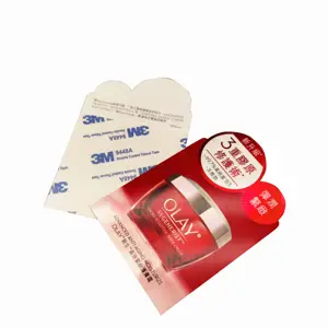 Regenerista de olay cosmético, etiquetas faciais hidratantes, creme vermelho, esmalte em gel para etiquetas de folha vermelha