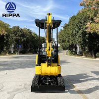Mini pelle sur chenilles Rippa R319 chinoise la moins chère nouvelle mini pelle sur chenilles