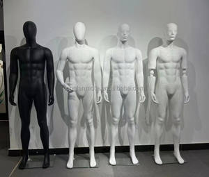 <span class=keywords><strong>Mannequin</strong></span> masculin noir mat pour <span class=keywords><strong>homme</strong></span> de support en plastique d'affichage de fenêtre avec la tête sans visage <span class=keywords><strong>gonflable</strong></span> pour la vitrine de vêtements - Product Image 5