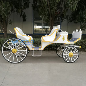 Ekonomik elektrikli atsız düğün tarzı Park gezi arabası satılık çekme tekerlek gezi araç Vintage taşıma - Product Image 2