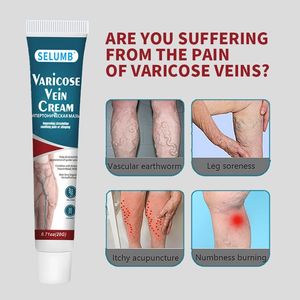 SELUMB Vein Clearing Cream Gel de masaje calmante de pulso para la piel de la pierna de lombriz - Product Image 2