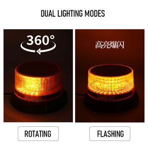 Luz LED Solar Estroboscópica de 12-24V, con Ventosa para Techo, Magnética, de Advertencia de Emergencia, Intermitente, de Seguridad, Impermeable - Product Image 6