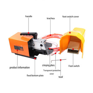 เครื่องจีบทนิวแมติกแบบพกพาแบบท่อ OT คีมจีบขั้วเดียวเครื่องจีบนิวแมติกบริสุทธิ์ขนาดเล็ก - Product Image 5